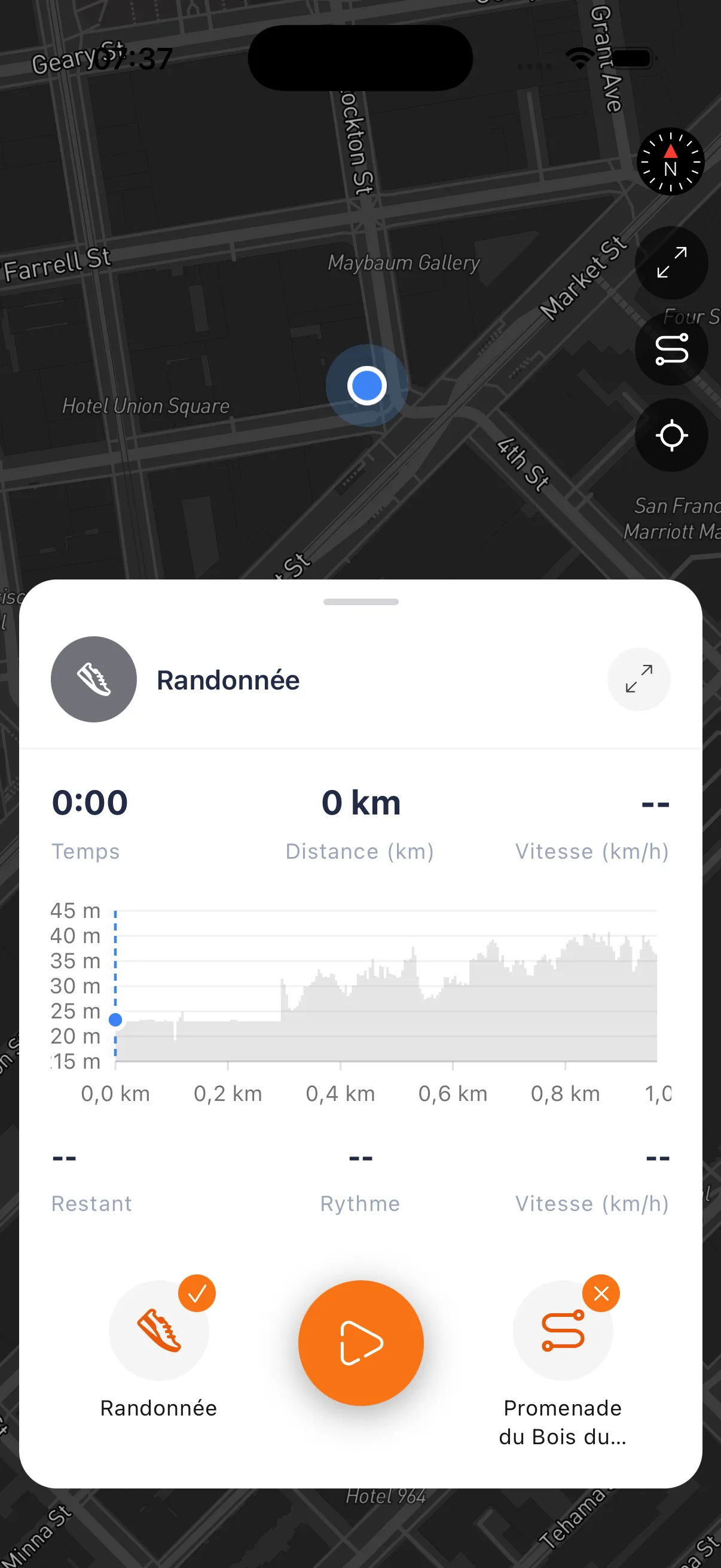 Record your routes